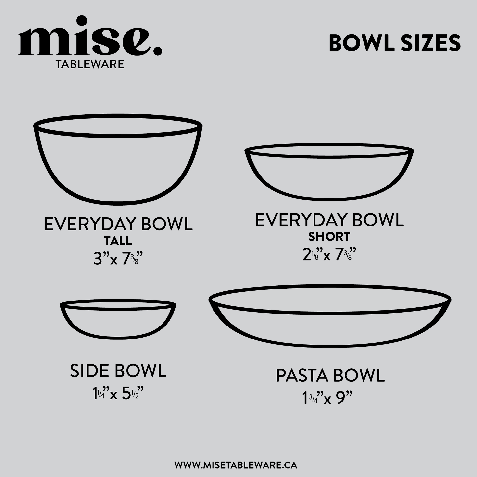 Side Bowl - Grey Speckled Stoneware / White Gloss